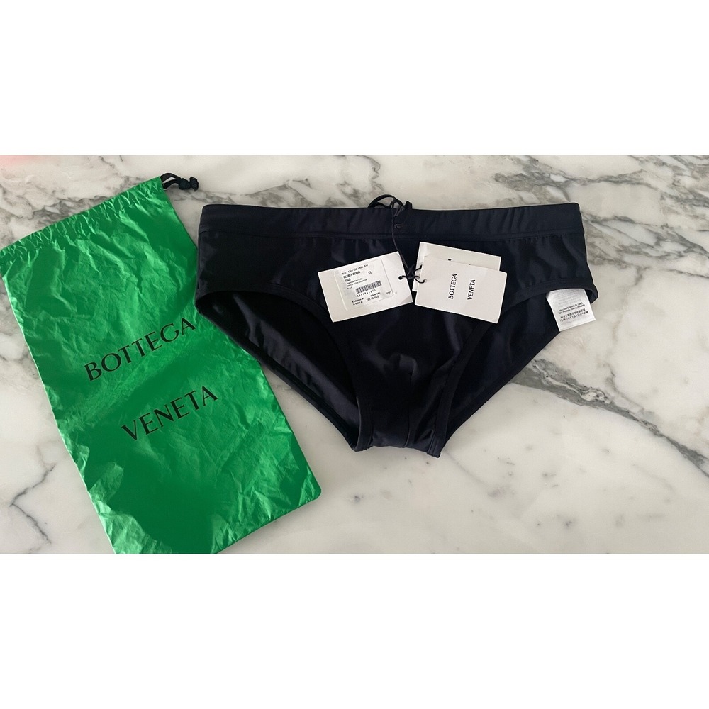 Bottega Veneta 672294 Mens Bathing Suit, Slip Stretch Interlocking Jersey, Sz XL - Picture 2 of 6
